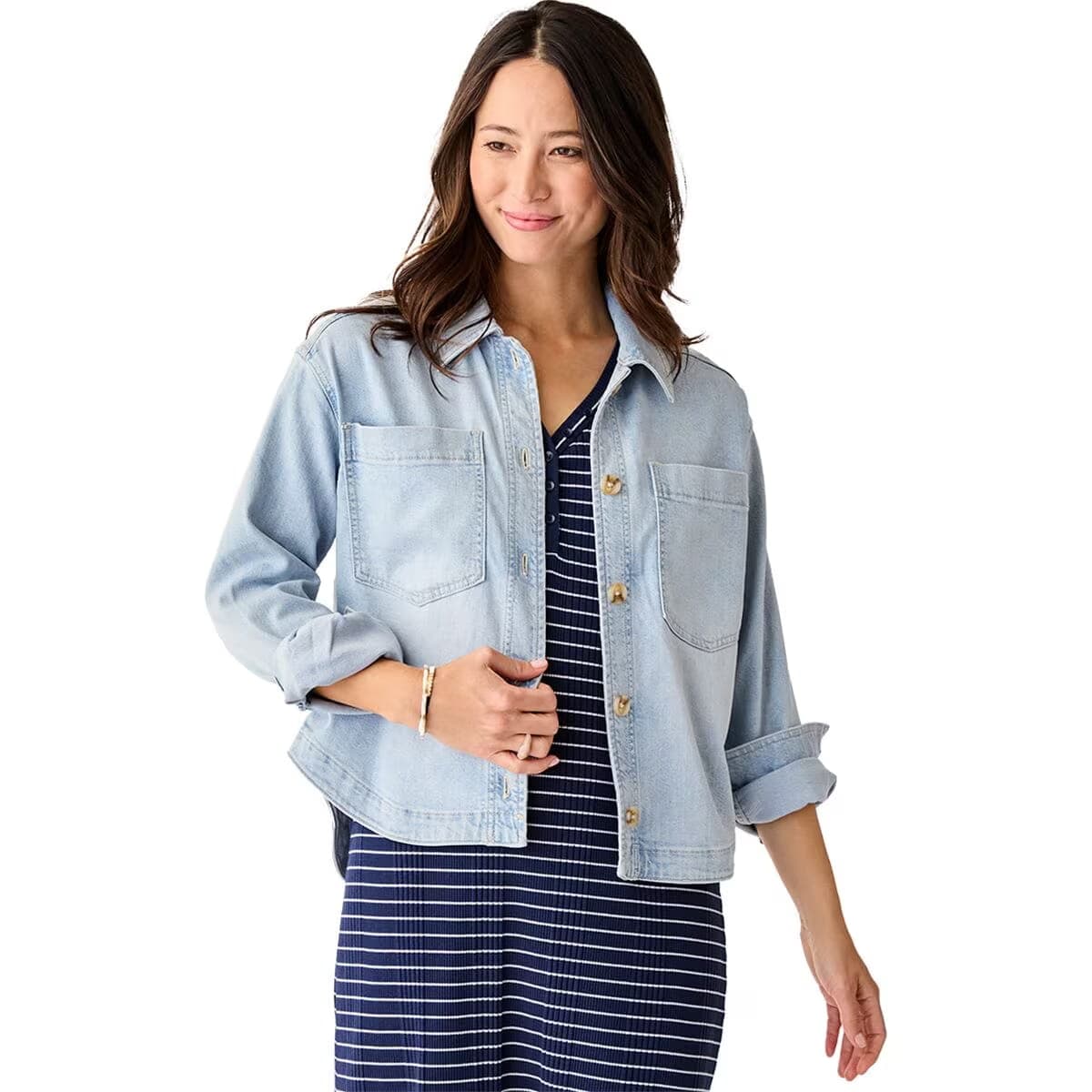Carve Designs Women's Flora Denim Shacket