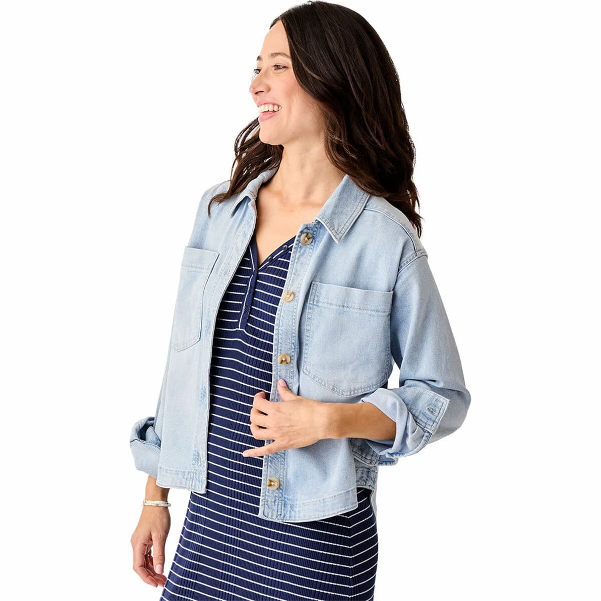 Carve Designs Women's Flora Denim Shacket