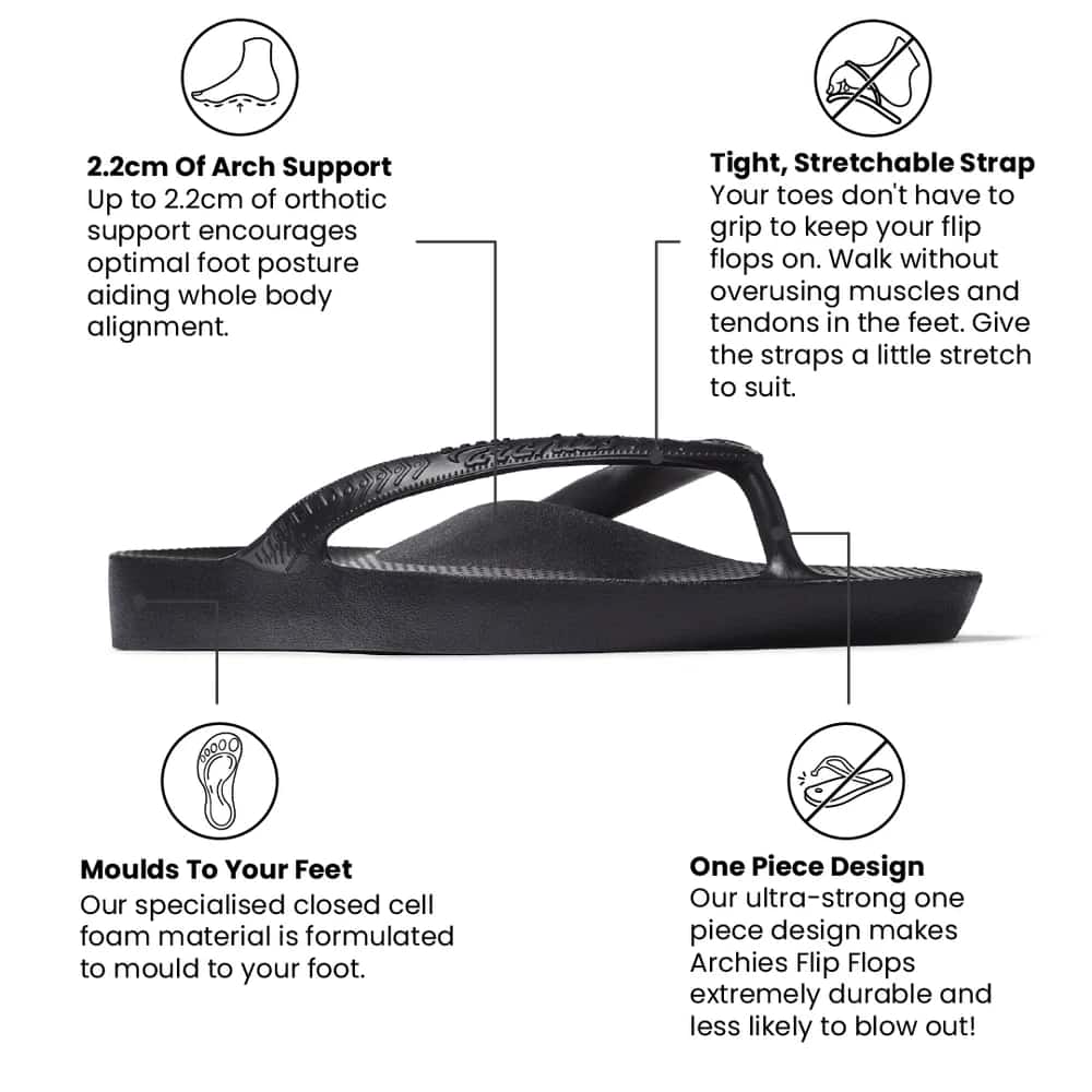 Archies Arch Support Flip Flops