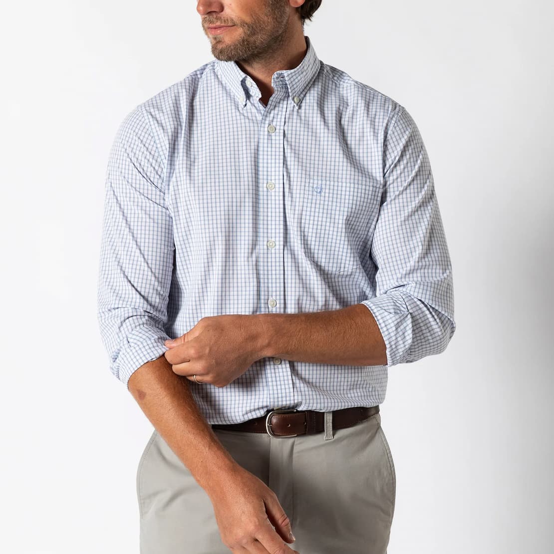 Duck Head Men's Long Sleeve Poplin Shirt - Casey