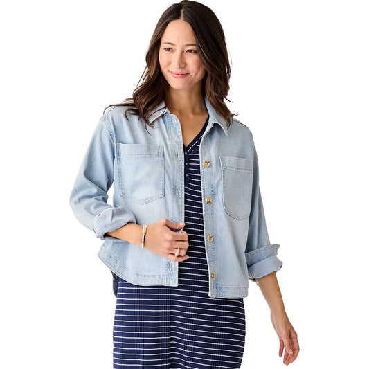 Carve Designs Women's Flora Denim Shacket